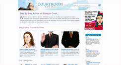 Desktop Screenshot of courtroomadvice.co.uk